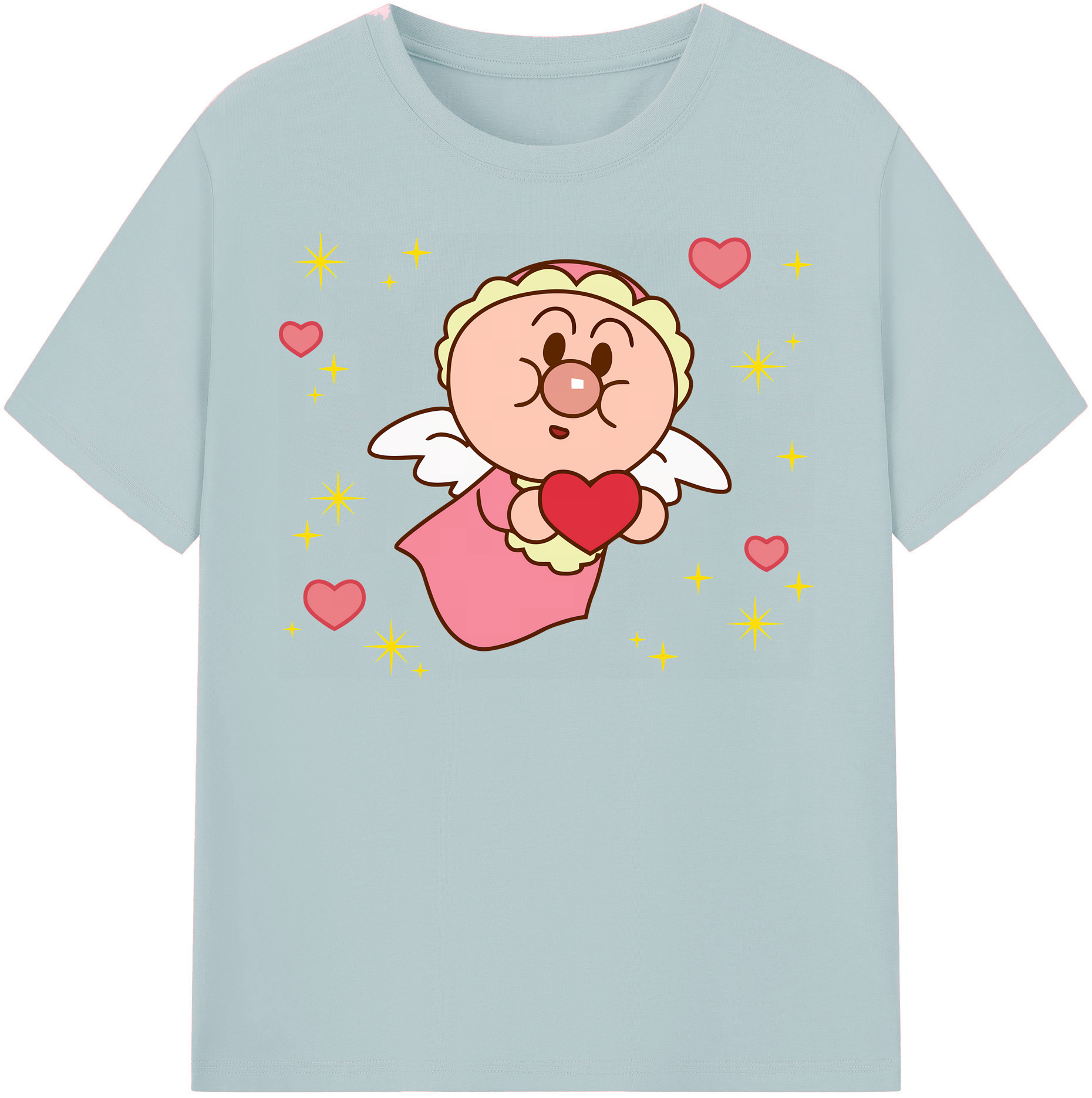 （画像用） アンパンマン Anpanman 綿100％半袖Tシャツ（フロントプリント）